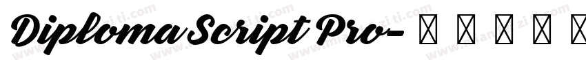 Diploma Script Pro字体转换